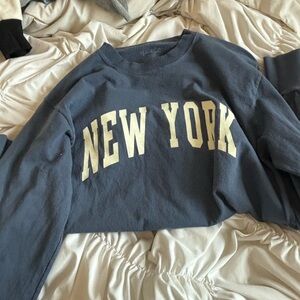 Long sleeve John galt graphic t shirt